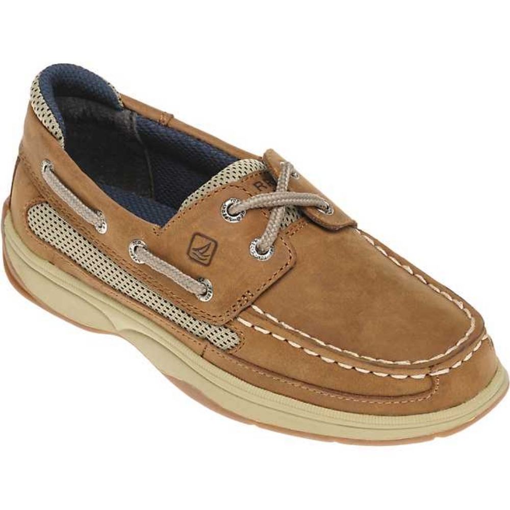 Sperry boys Lanyard Casual Boat Shoes in size 5 color tan